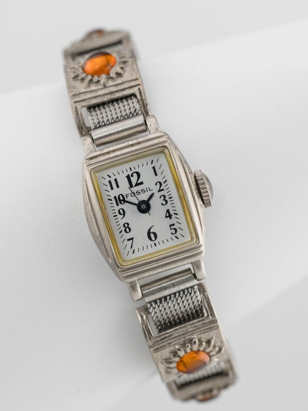 FOSSIL EC-8848 Vintage Mesh Quartz Analog Women's Watch New Battery